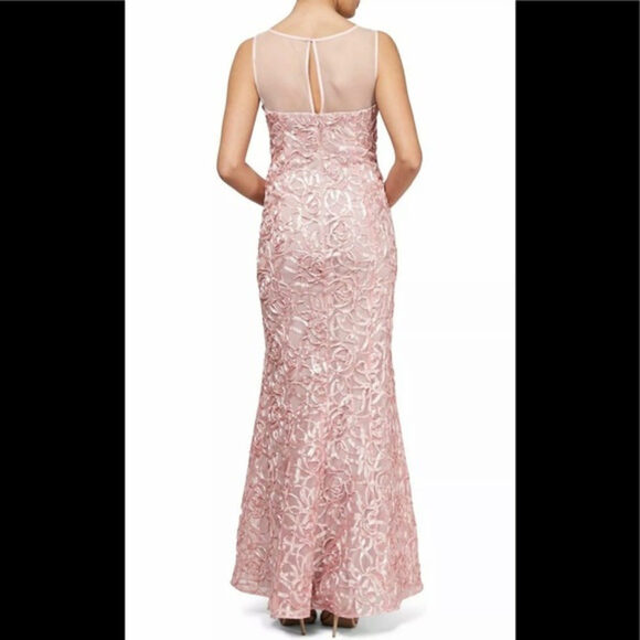 Formal Dress Sizes 8 & 12 Blush Pink Mermaid Prom - Picture 3 of 6